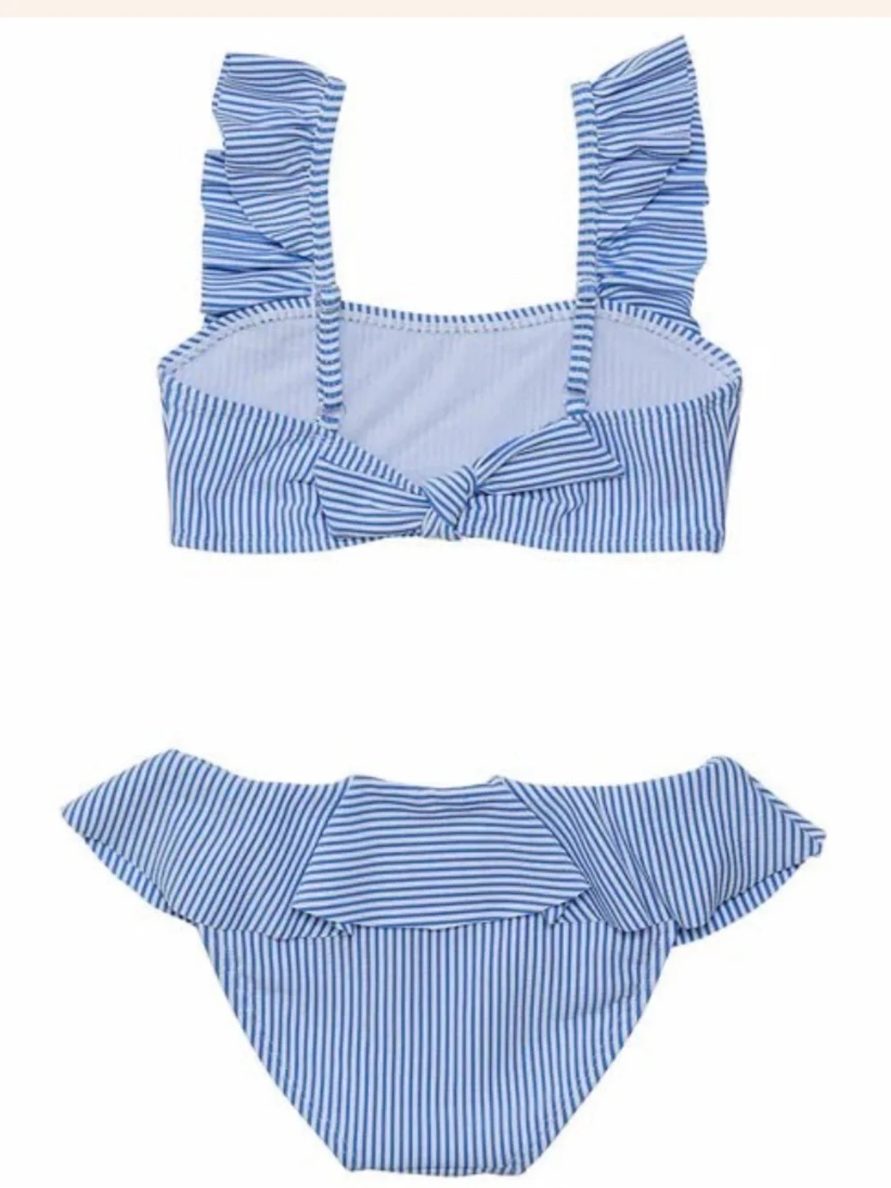 NWT Snapper Rock Parisian Summer Frilled Bikini girls size 1-2T